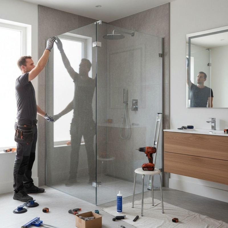 Shower Door Installation